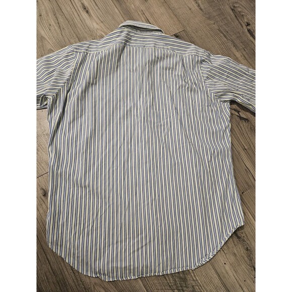 Men's Polo Ralph Lauren Classic Fit Striped Button Down Shirt  Large Cotton - Picture 7 of 7